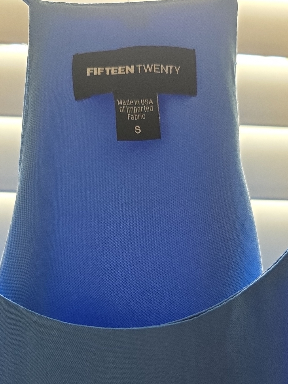 Fifteen Twenty Bright Periwinkle Soft Satin Slip Dress Size Small - Picture 6 of 8